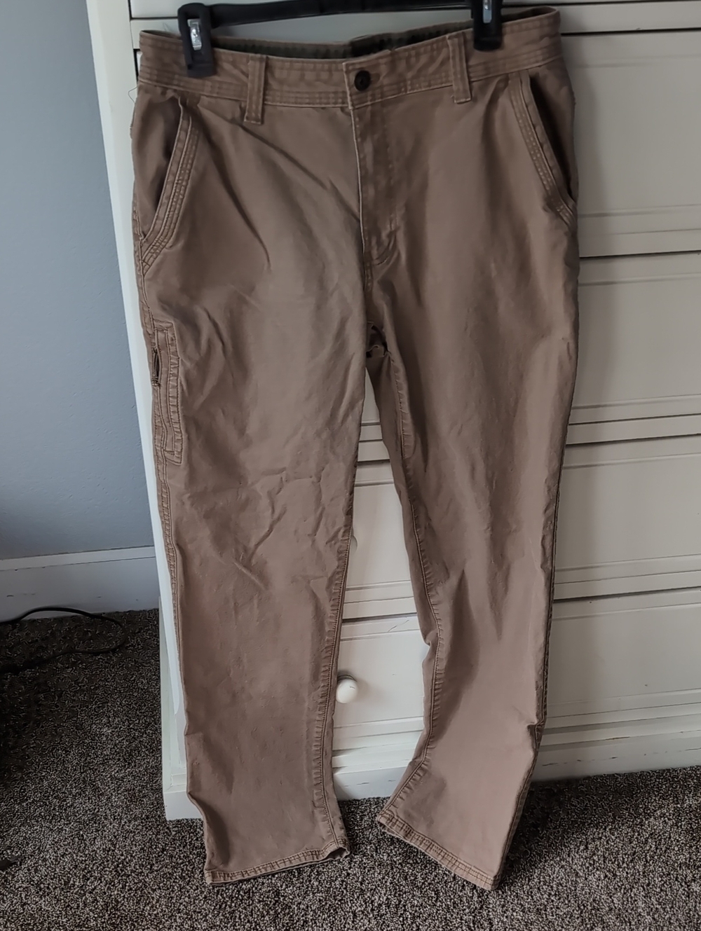 Men's Casual Tan Cotton Pants